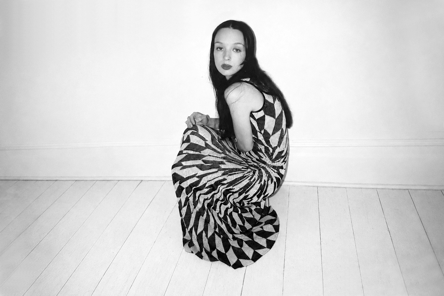 Alice Lee — geometric gown